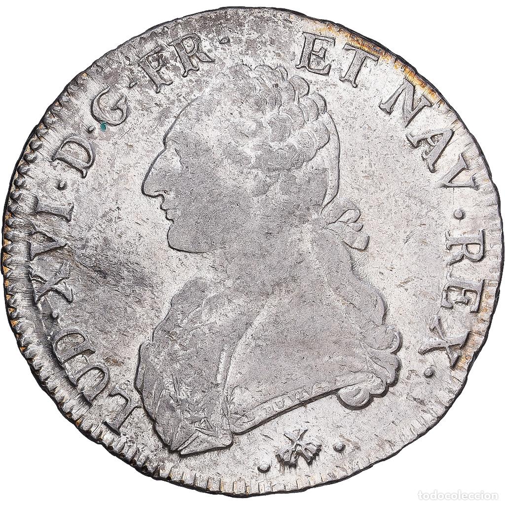 Monedas antiguas de Europa: [#1203178] Francia, Louis XVI, Ecu aux branches d'olivier, 1779, Bayonne, Plata, EBC
