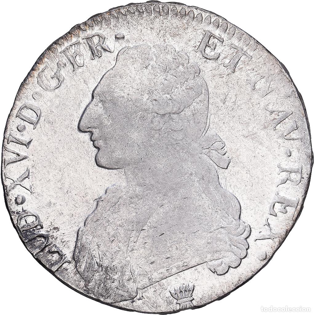 Monedas antiguas de Europa: [#1203180] Francia, Louis XVI, Ecu aux branches d'olivier, 1783, Limoges, Plata, MBC+