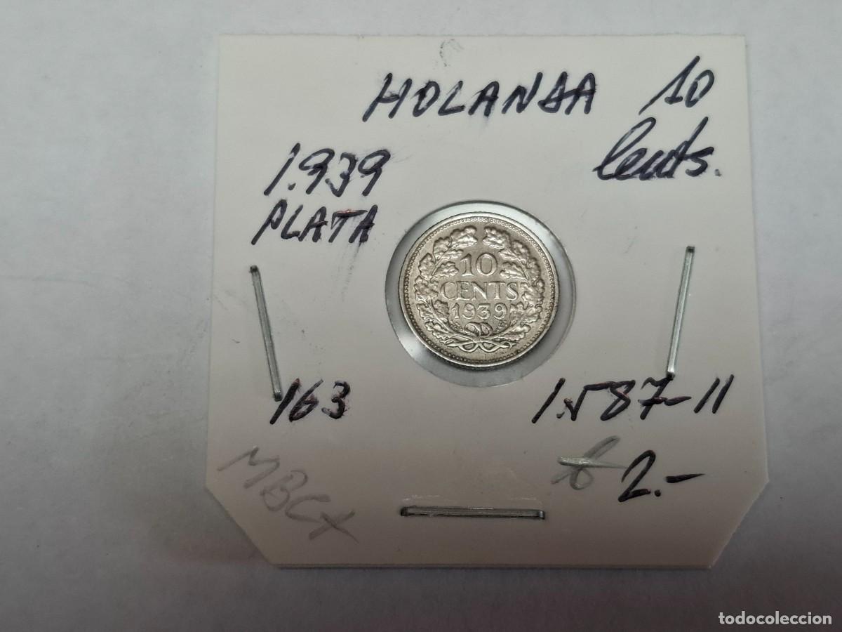Monedas antiguas de Europa: 10 CENTIMOS de PLATA de 1939 KM 163 HOLANDA en MBC+