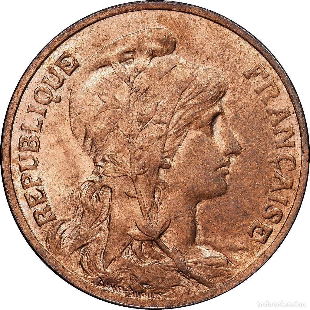 Monedas antiguas de Europa: [#1547031] Francia, 10 Centimes, Daniel-Dupuis, 1901, MDP, Bronce, SC, Gadoury:277