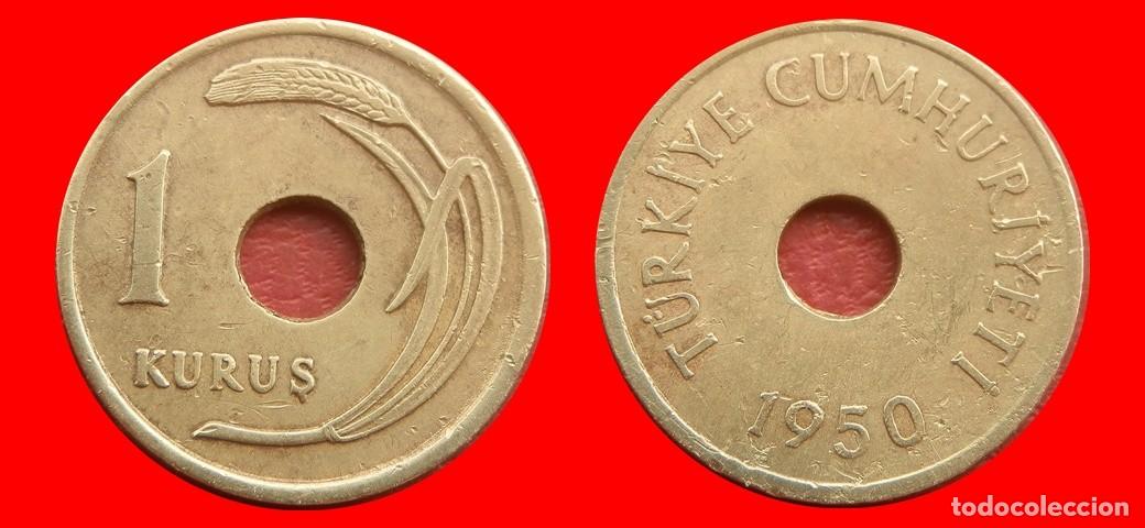 Monedas antiguas de Europa: 1 KURUS 1950 TURQUIA-155144
