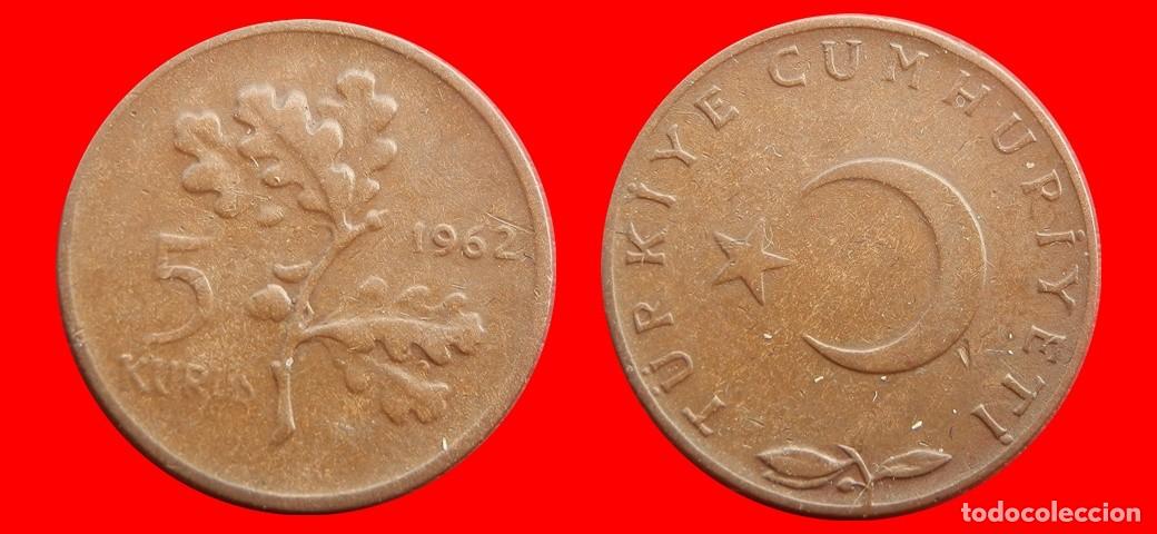 Monedas antiguas de Europa: 5 KURUS 1962 TURQUIA-155158