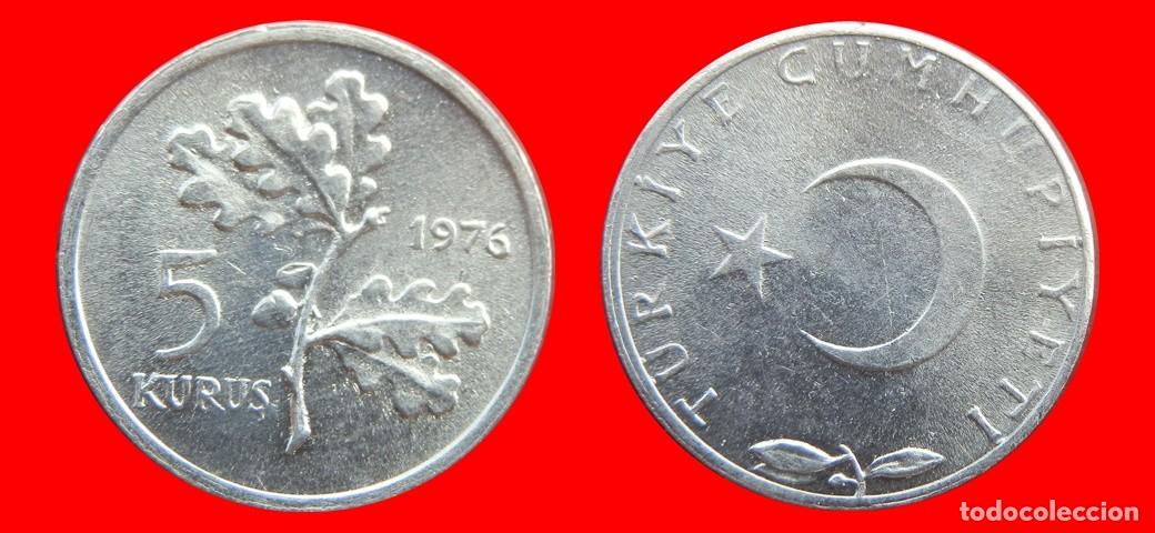 Monedas antiguas de Europa: 5 KURUS 1976 TURQUIA-155162