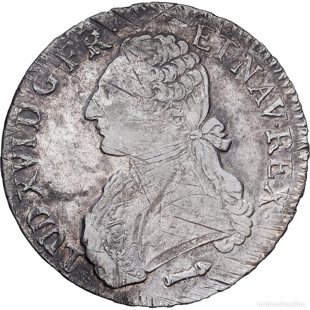 Monedas antiguas de Europa: [#1203172] Francia, Louis XVI, Ecu aux branches d'olivier, 1785, Perpignan, Plata, MBC