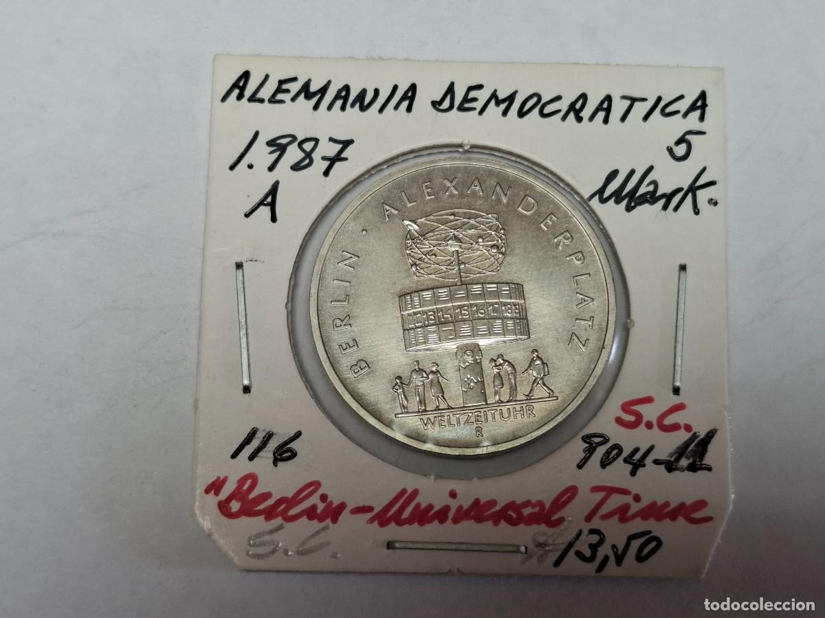 Monedas antiguas de Europa: 5 MARKS de 1987 A KM 116 ALEMANIA DEMOCRATICA en SIN CIRCULAR