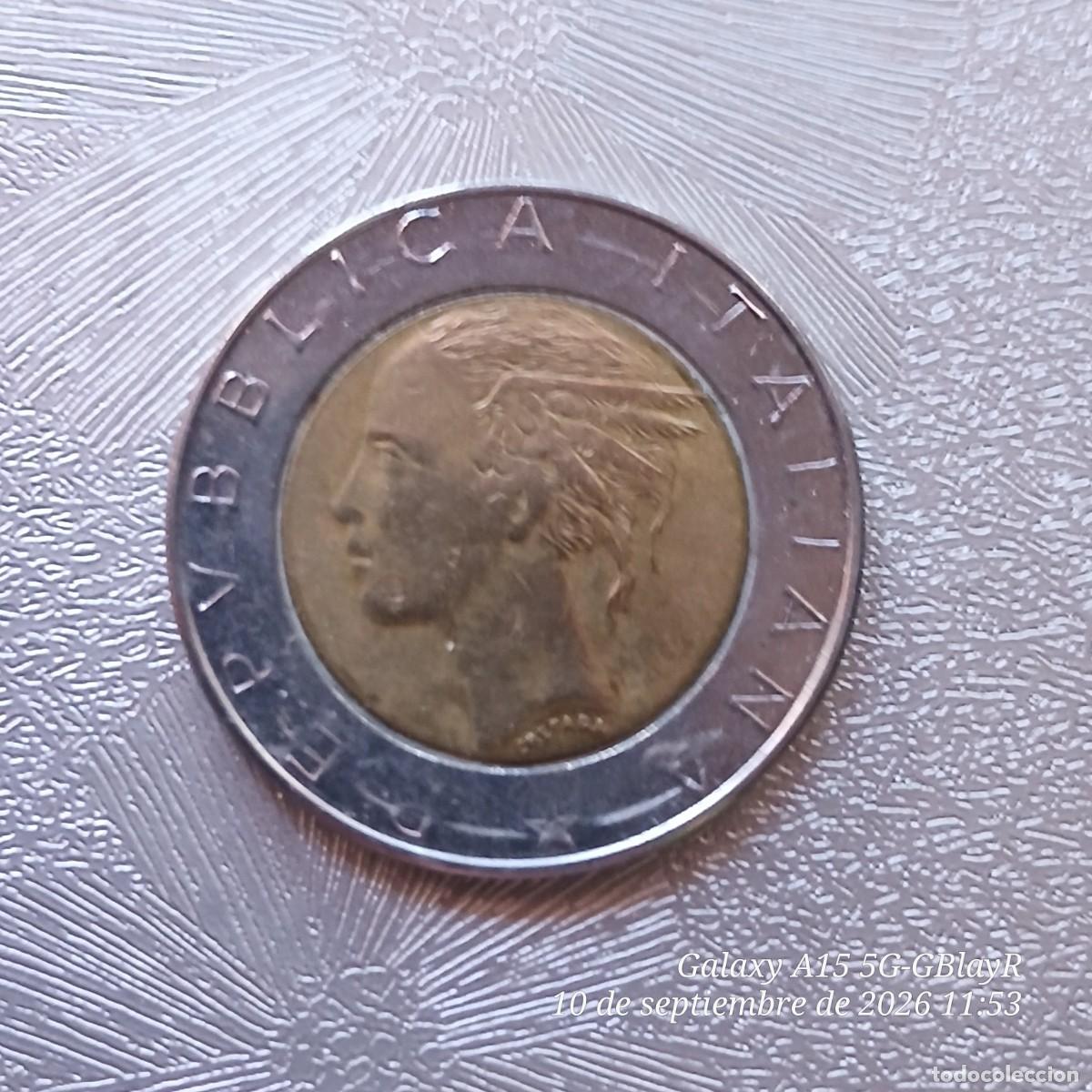 Monedas antiguas de Europa: Moneda de Italia. 500 liras, 1987.