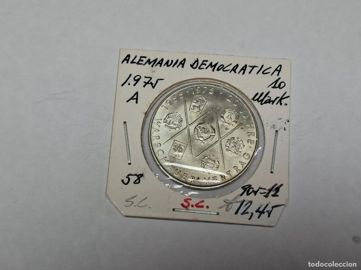 Monedas antiguas de Europa: 10 MARKS de 1975 A KM 58 ALEMANIA DEMOCRATICA en SIN CIRCULAR