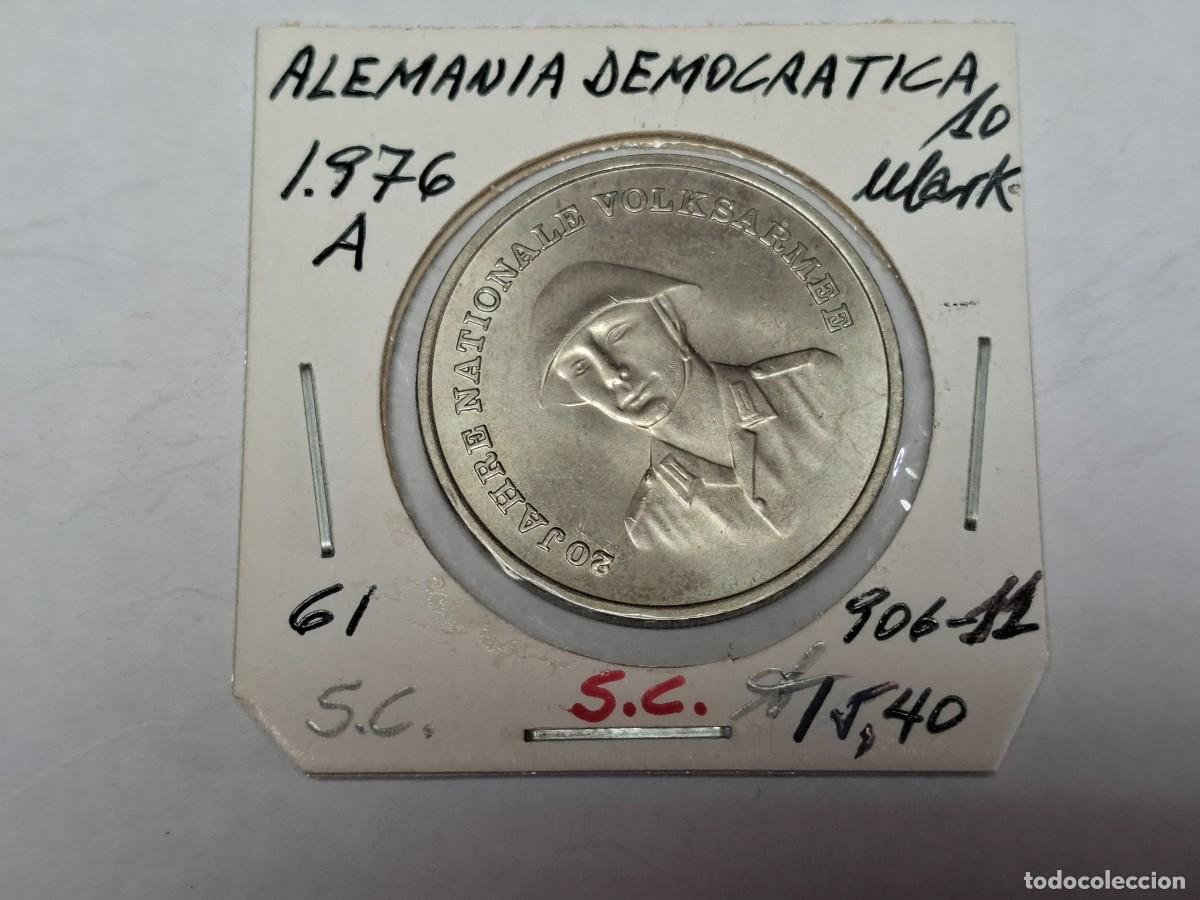 Monedas antiguas de Europa: 10 MARKS de 1976 A KM 61 ALEMANIA DEMOCRATICA en SIN CIRCULAR