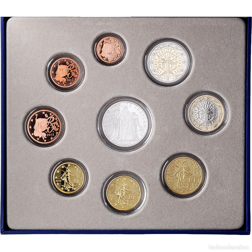 Monedas antiguas de Europa: [#1546873] Francia, Coffret 1c. &agrave; 10&euro;, Prueba, 2012, MDP, Sin informaci&oacute;n, FDC