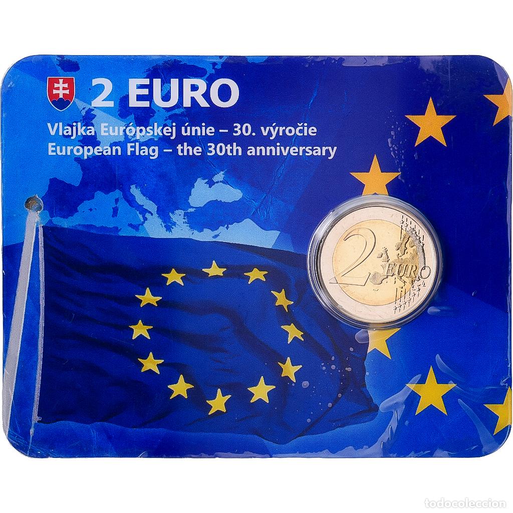 Monedas antiguas de Europa: [#1546901] Eslovaquia, 2 Euro, European Union Flag, BU, 2015, Kremnica, Bimet&aacute;lico, FDC