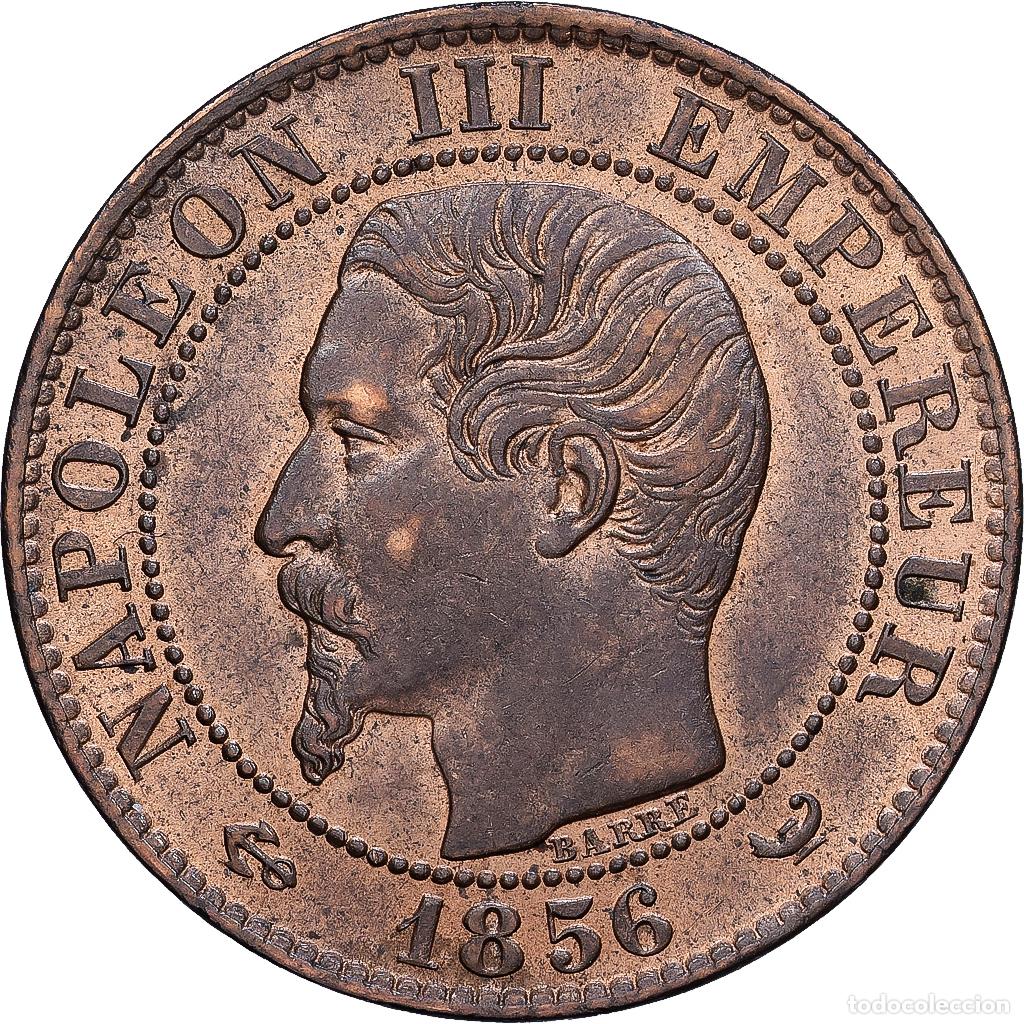 Monedas antiguas de Europa: [#1547032] Francia, Napoleon III, 5 Centimes, 1856, Lille, Bronce, EBC+, Gadoury:152