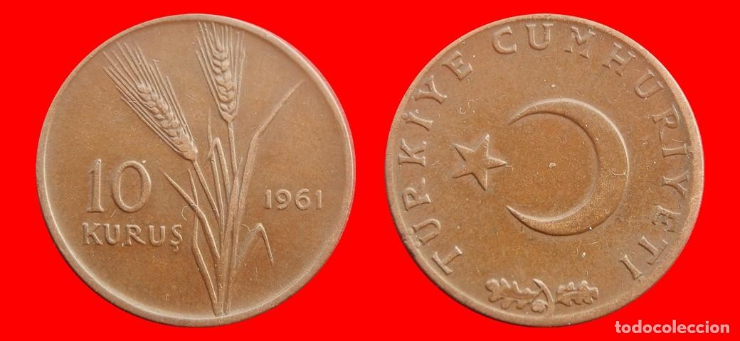 Monedas antiguas de Europa: 10 KURUS 1961 TURQUIA-155164