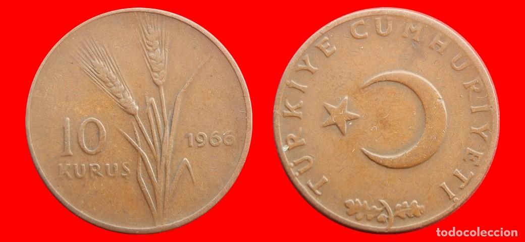 Monedas antiguas de Europa: 10 KURUS 1966 TURQUIA-155167