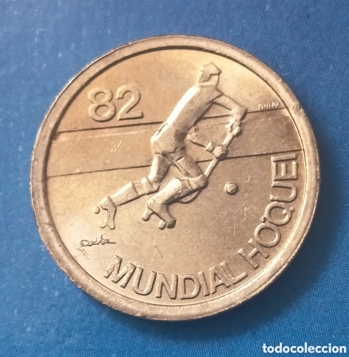 Monedas antiguas de Europa: Portugal 1 Escudo Hockey 25 Campeonato del mundo 1982