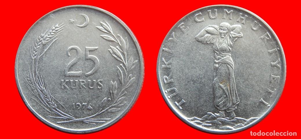 Monedas antiguas de Europa: 25 KURUS 1974 TURQUIA-155178