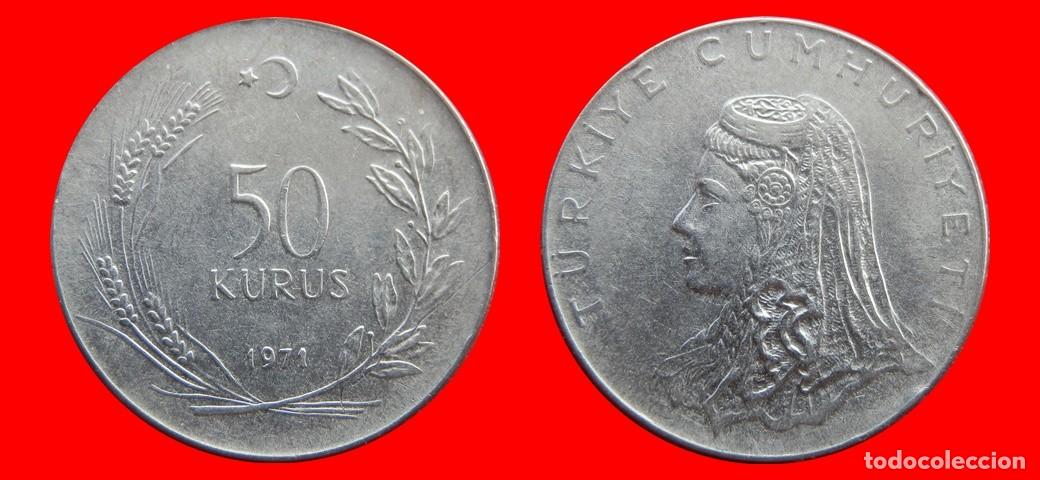 Monedas antiguas de Europa: 50 KURUS 1971 TURQUIA-155179