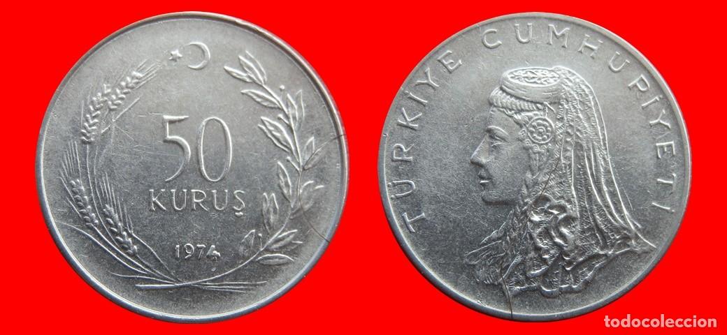 Monedas antiguas de Europa: 50 KURUS 1974 TURQUIA-155180
