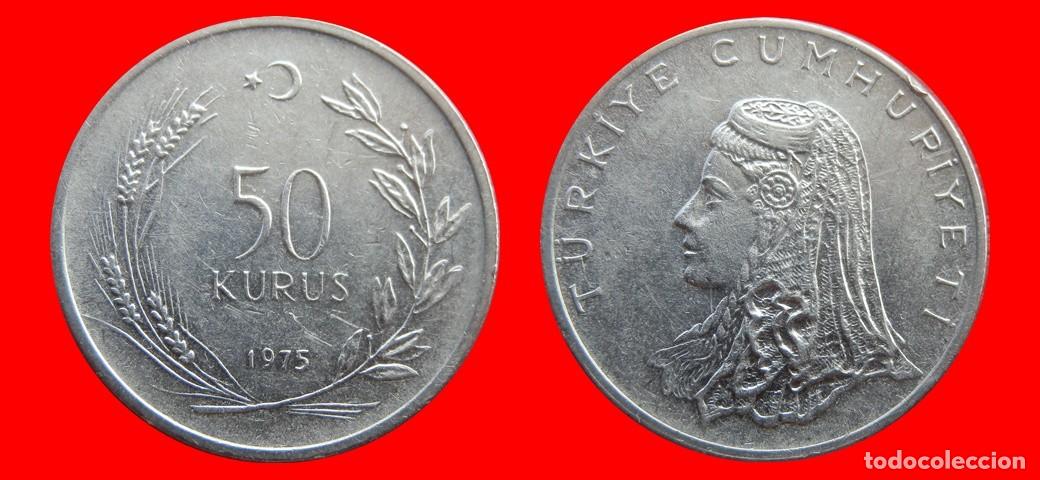 Monedas antiguas de Europa: 50 KURUS 1975 TURQUIA-155181