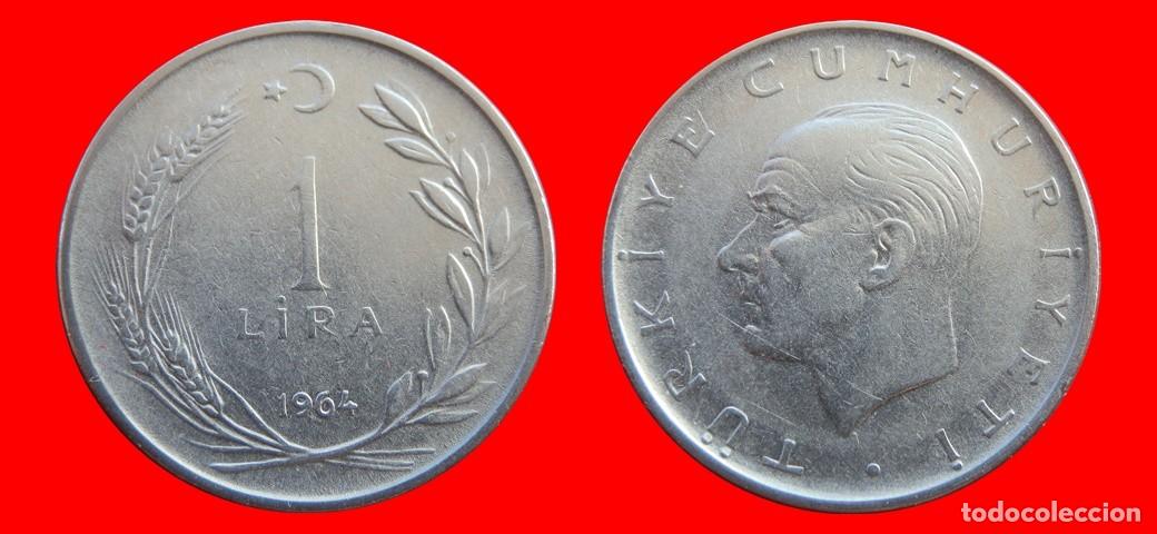 Monedas antiguas de Europa: 1 LIRA 1964 TURQUIA-155186