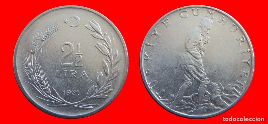 Monedas antiguas de Europa: 2 1/2 LIRA 1961 TURQUIA-155192