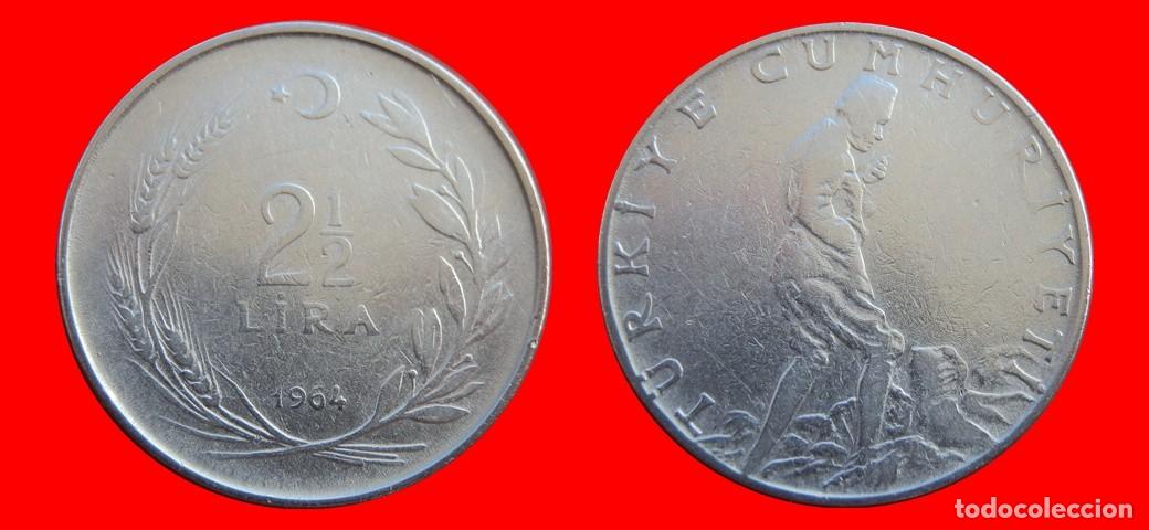 Monedas antiguas de Europa: 2 1/2 LIRA 1964 TURQUIA-155194