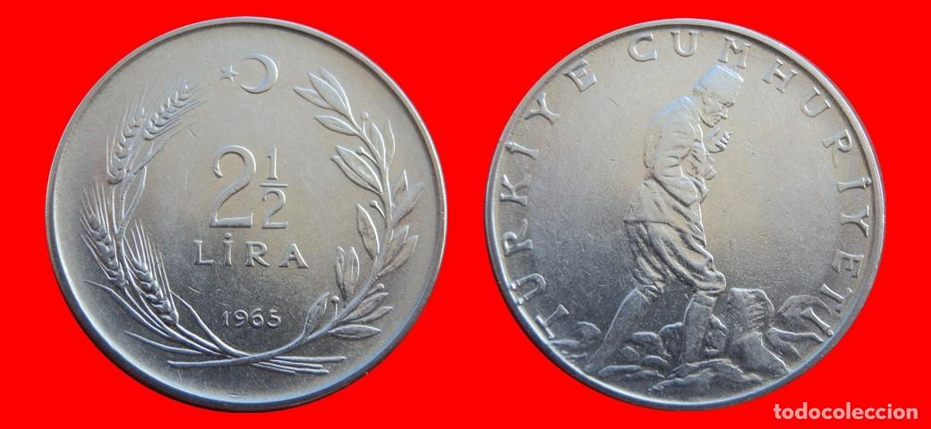 Monedas antiguas de Europa: 2 1/2 LIRA 1965 TURQUIA-155195