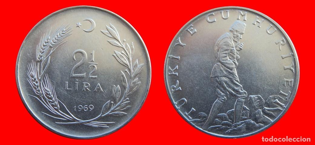 Monedas antiguas de Europa: 2 1/2 LIRA 1969 TURQUIA-155198