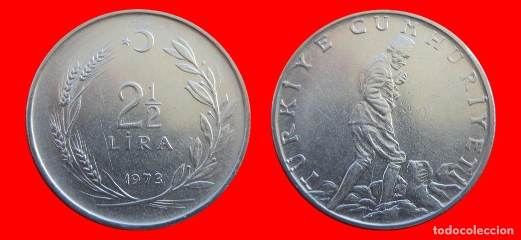 Monedas antiguas de Europa: 2 1/2 LIRA 1973 TURQUIA-155199
