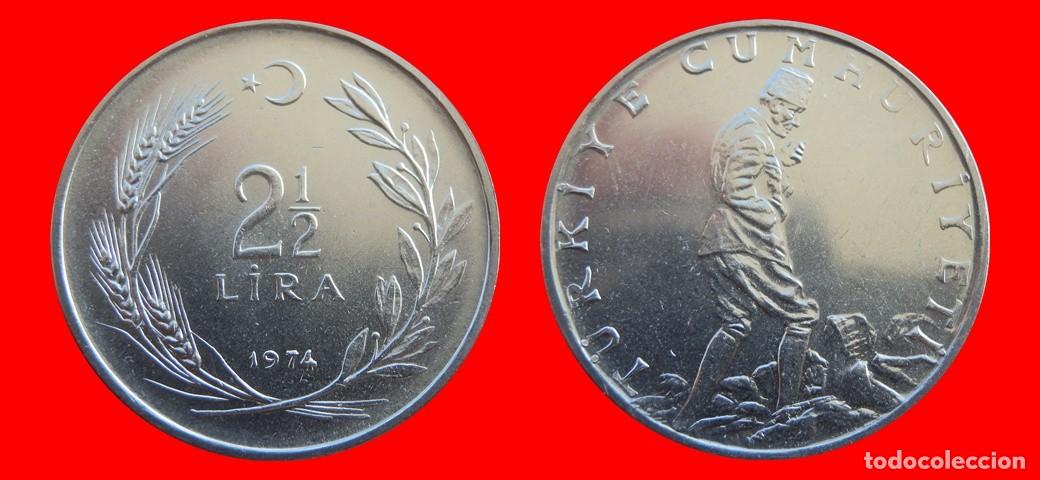 Monedas antiguas de Europa: 2 1/2 LIRA 1974 TURQUIA-155200