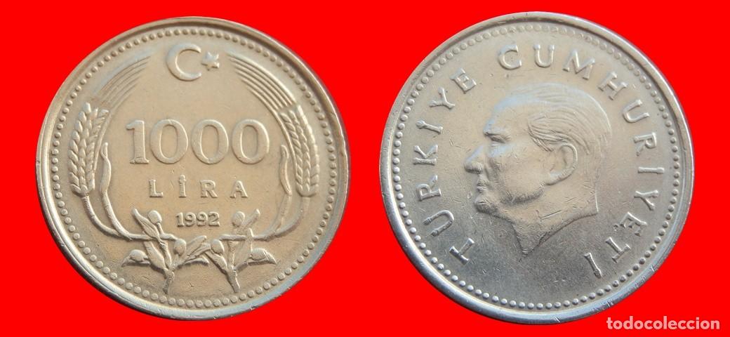 Monedas antiguas de Europa: 1000 LIRA 1992 TURQUIA-155203
