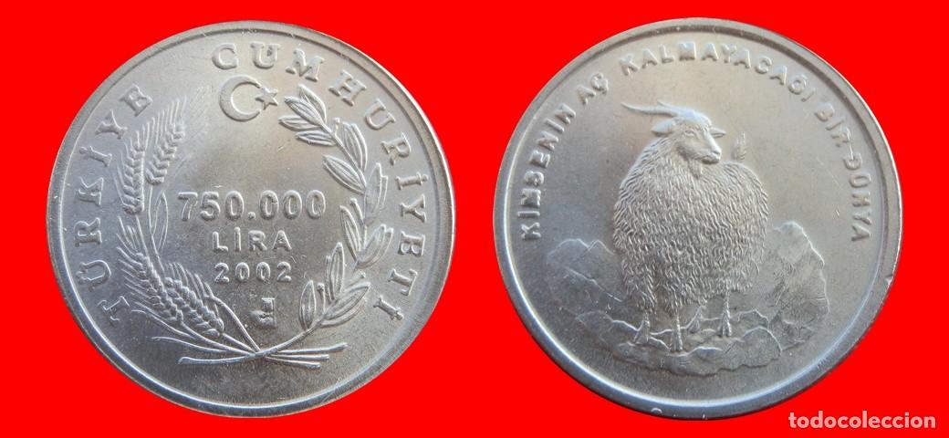 Monedas antiguas de Europa: 750000 LIRA 2002 TURQUIA-155210