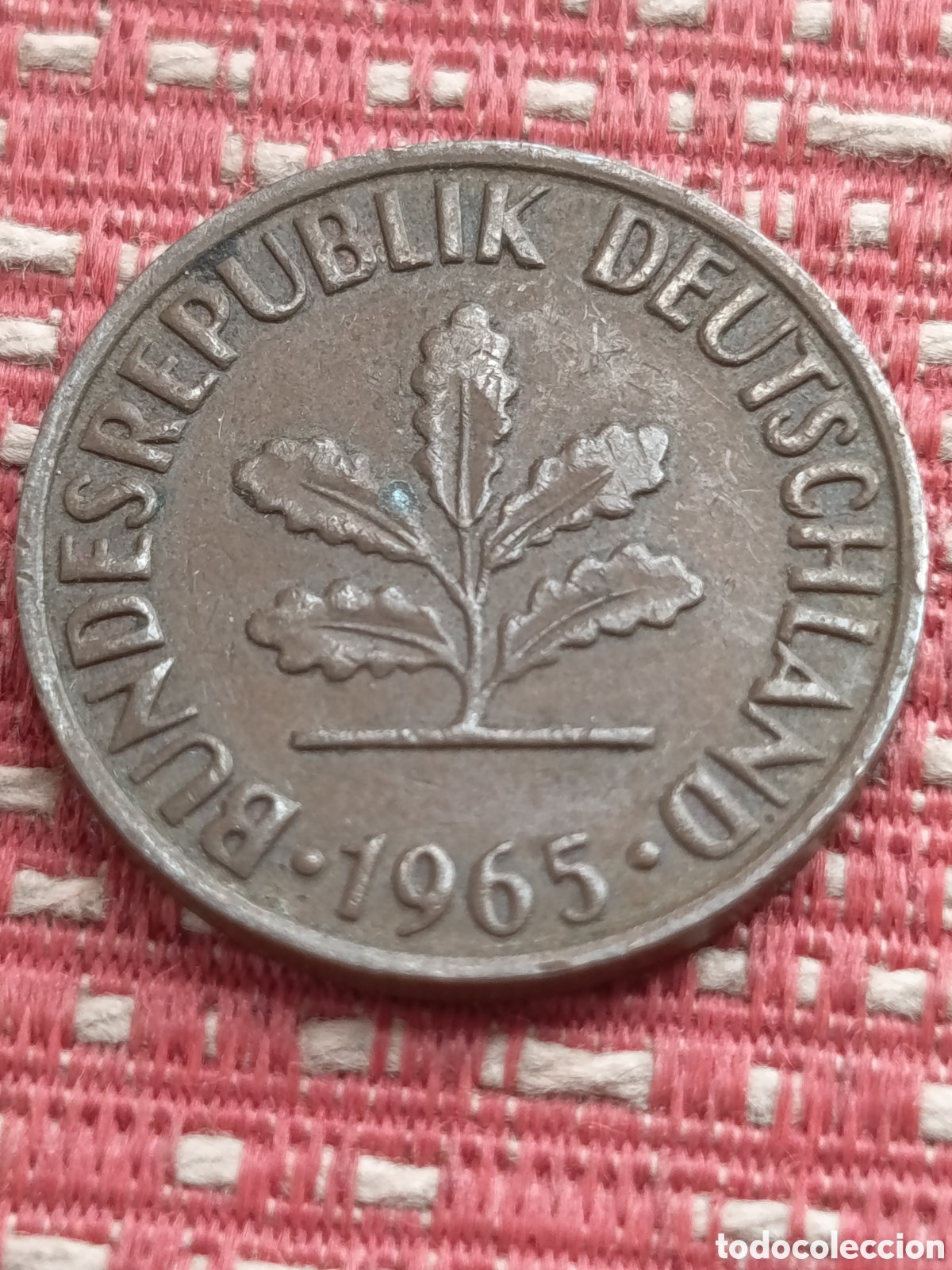 Monedas antiguas de Europa: Alemania 2 Pfennig D 1965