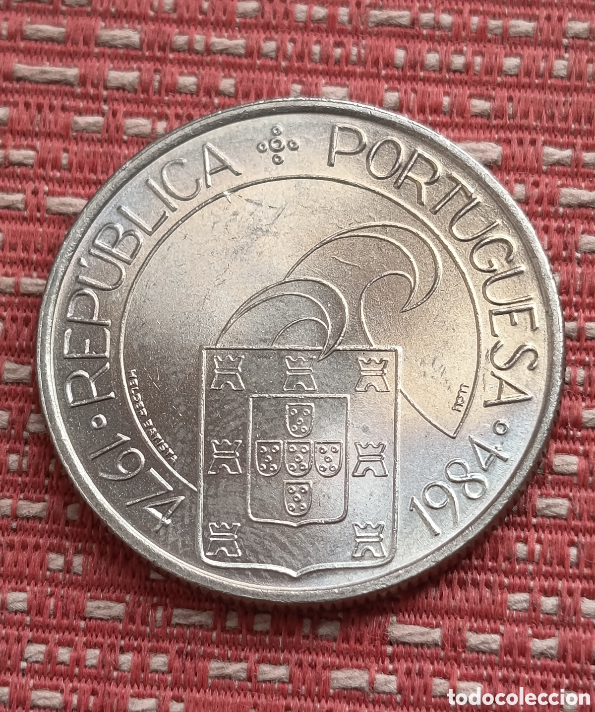 Monedas antiguas de Europa: Portugal 10 Aniversario de la Revoluci&oacute;n 25 Escudos 1984
