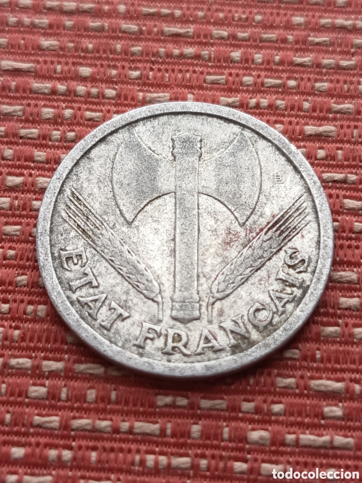 Monedas antiguas de Europa: Francia 2 Francos 1943 Aluminio