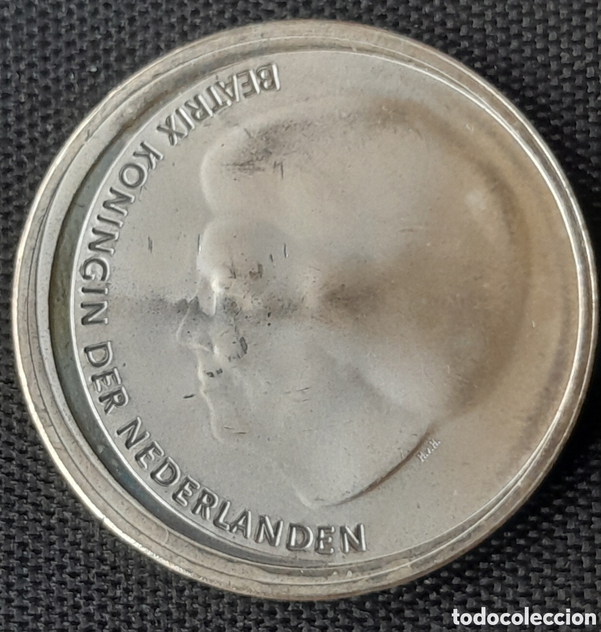 Monedas antiguas de Europa: Paises bajos, 10 euros 2002, moneda plata