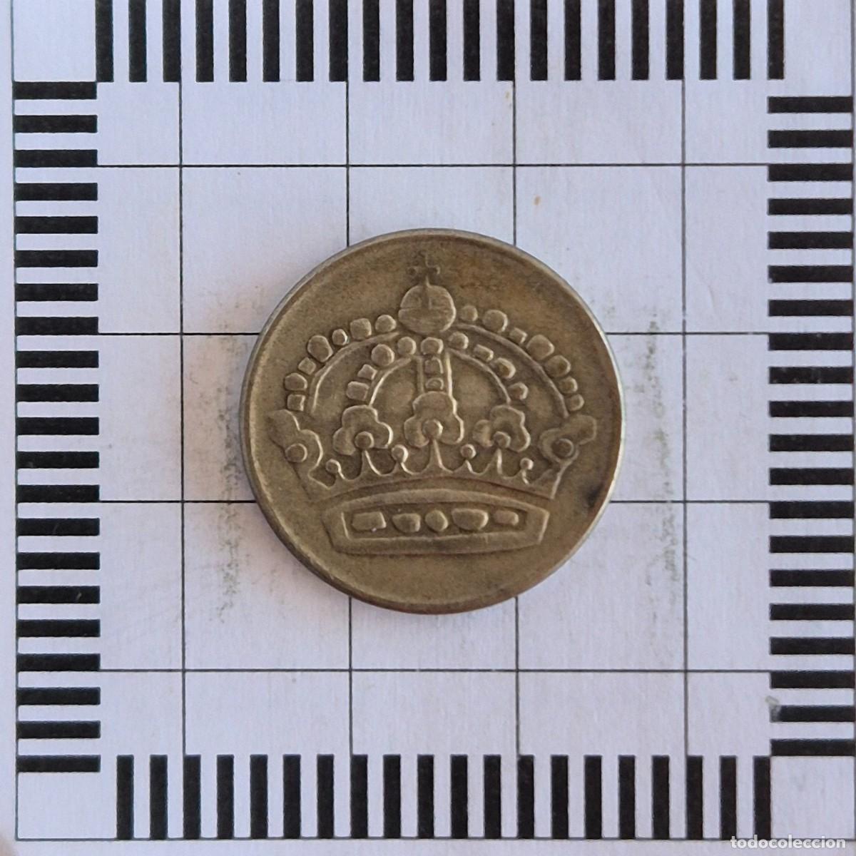 Moedas antigas da Europa: 50 ORE, SUECIA. GUSTAVO VI, 1954. (KM#825).
