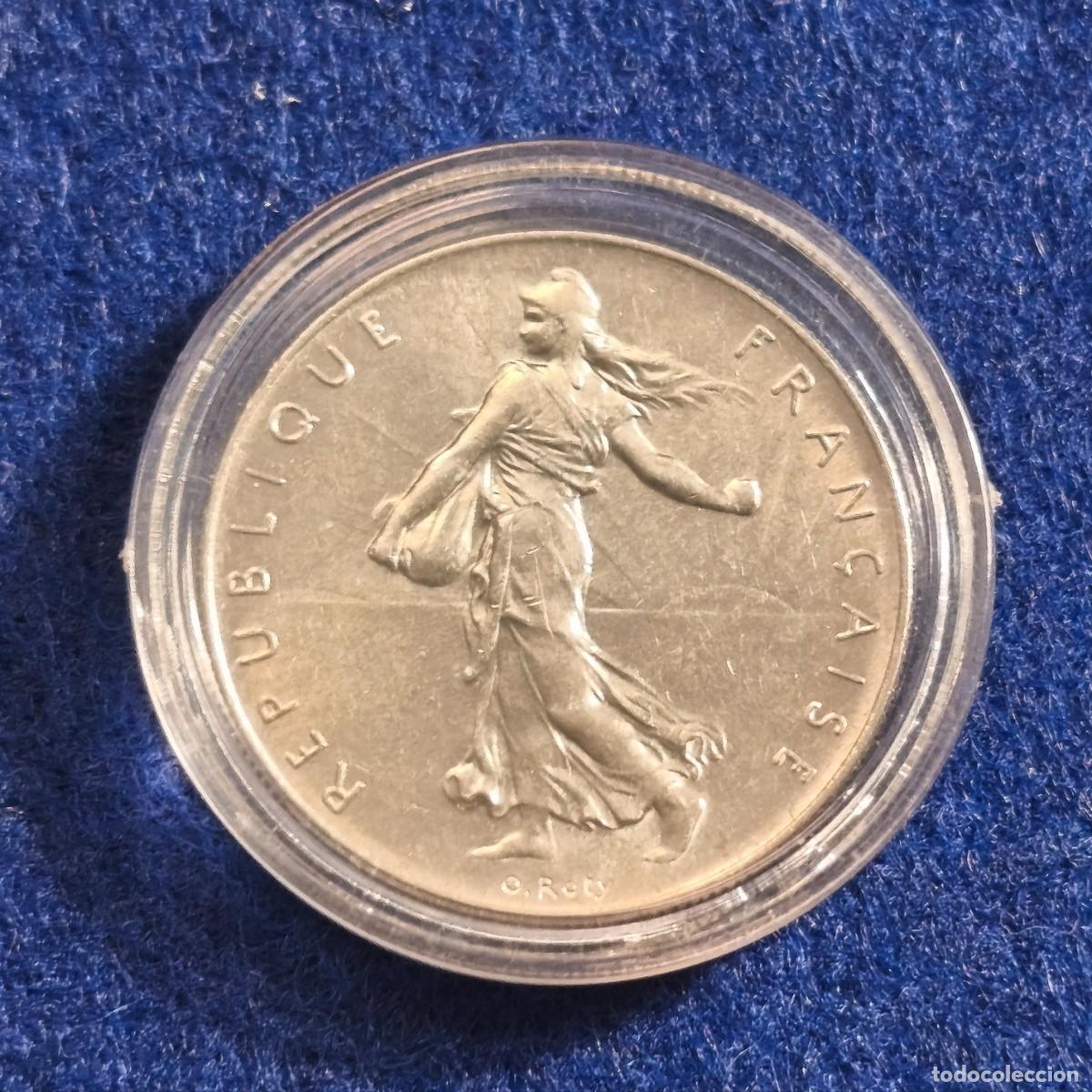 Moedas antigas da Europa: 1 FRANCO DE NIQUEL REP. FRANCESA. A&Ntilde;O 1960. M.B.C.