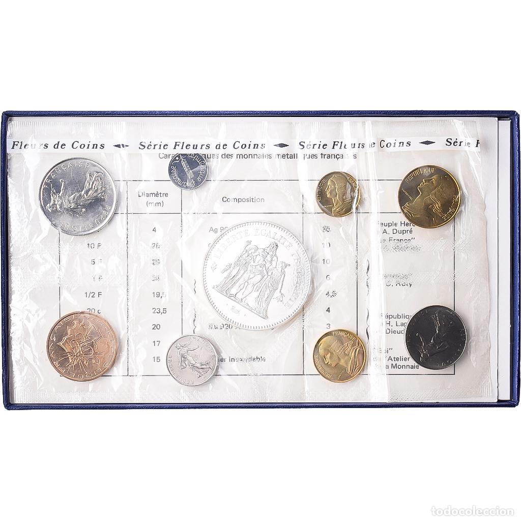 Monedas antiguas de Europa: [#1546871] Francia, Coffret 1 c. &agrave; 50 frs., 1974, MDP, Sin informaci&oacute;n, FDC