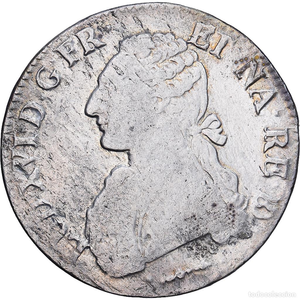 Monedas antiguas de Europa: [#1203171] Francia, Louis XVI, &Eacute;cu de B&eacute;arn aux branches d'olivier, 1780, Pau, Plata