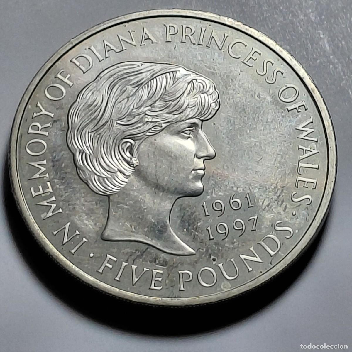 Monedas antiguas de Europa: REINO UNIDO - 5 Pound 1999 Princesa Diana KM997