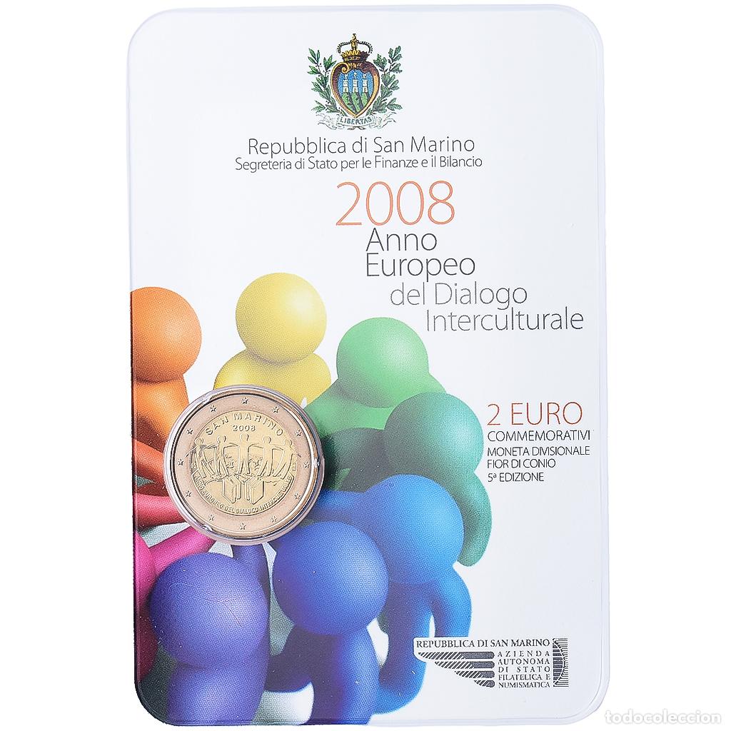 Monedas antiguas de Europa: [#1546608] San Marino, 2 Euro, Intercultural Dialogue, 2008, Rome, Bimet&aacute;lico, FDC, KM:481