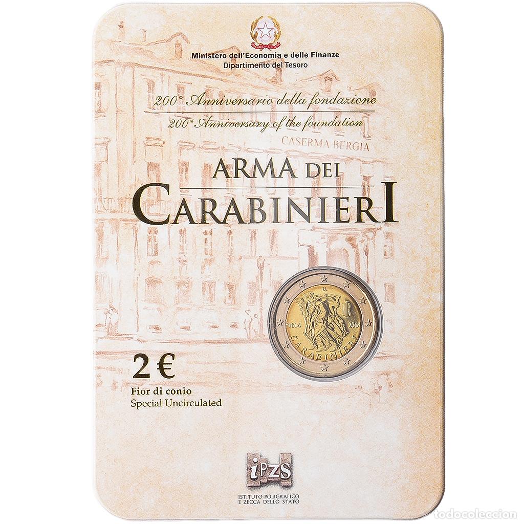 Monedas antiguas de Europa: [#1546652] Italia, 2 Euro, Arma dei Carabinieri, 2014, Rome, Bimet&aacute;lico, FDC, KM:367