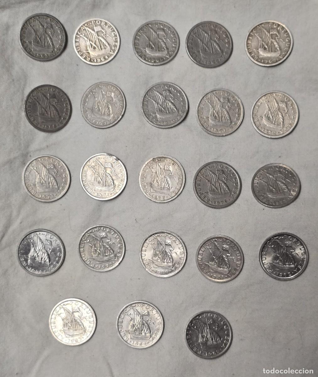 Monete antiche di Europa: 23 MONEDAS DE PORTUGAL DE 2,50 ESCUDOS 1963 / 1985 COMPLETO (INCLUIDA LA DE 1966)