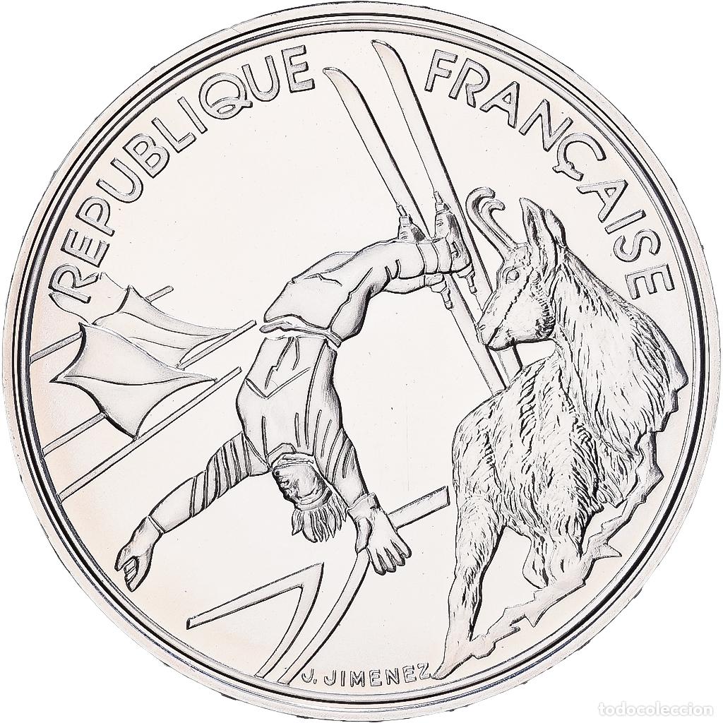 Monedas antiguas de Europa: [#1547010] Francia, 100 Francs, 1992 Olympics, Albertville, Free-style Skiing, 1990, MDP