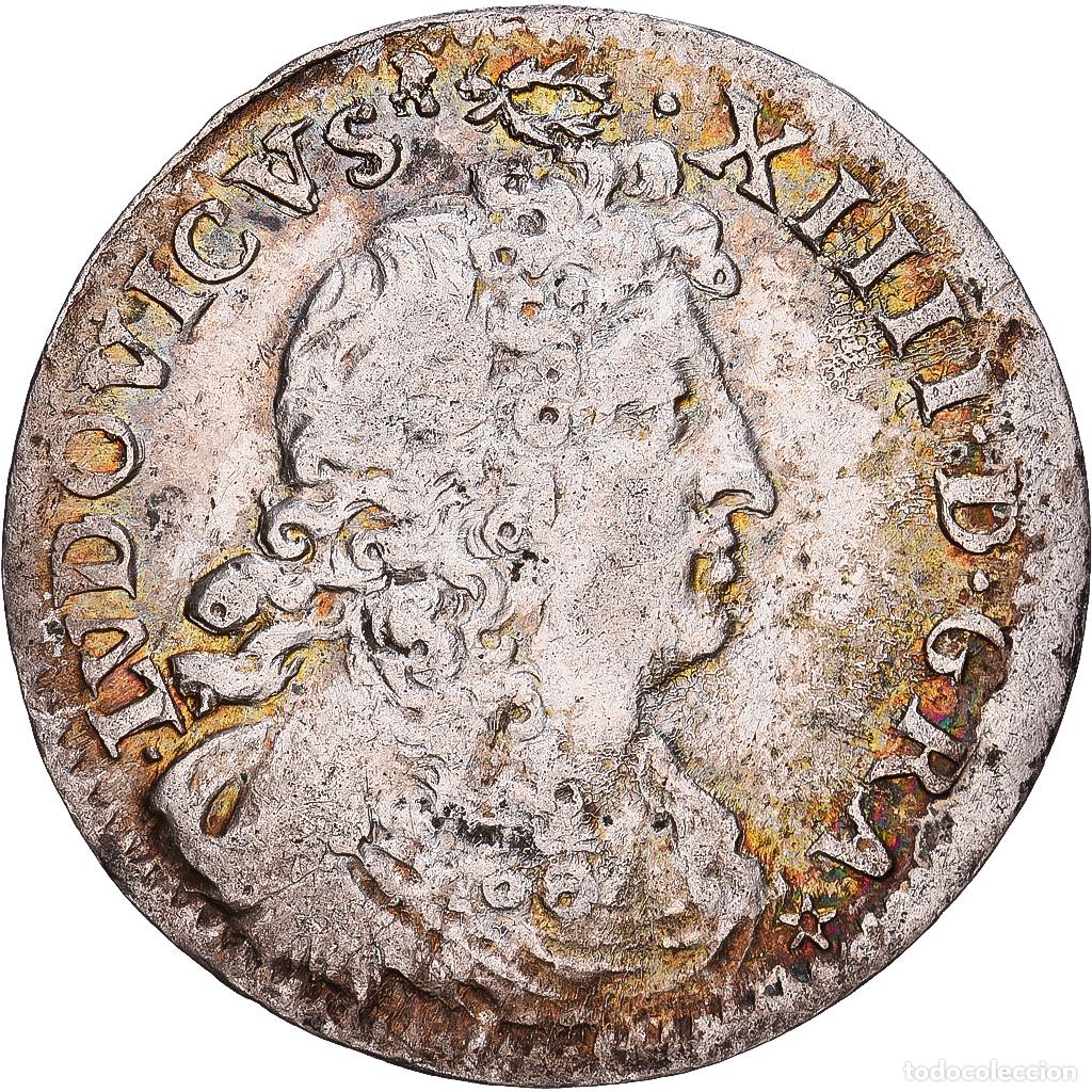 Monedas antiguas de Europa: [#1546710] Francia, Louis XIV, 4 Sols des Traitants, 1676, Paris, Plata, MBC