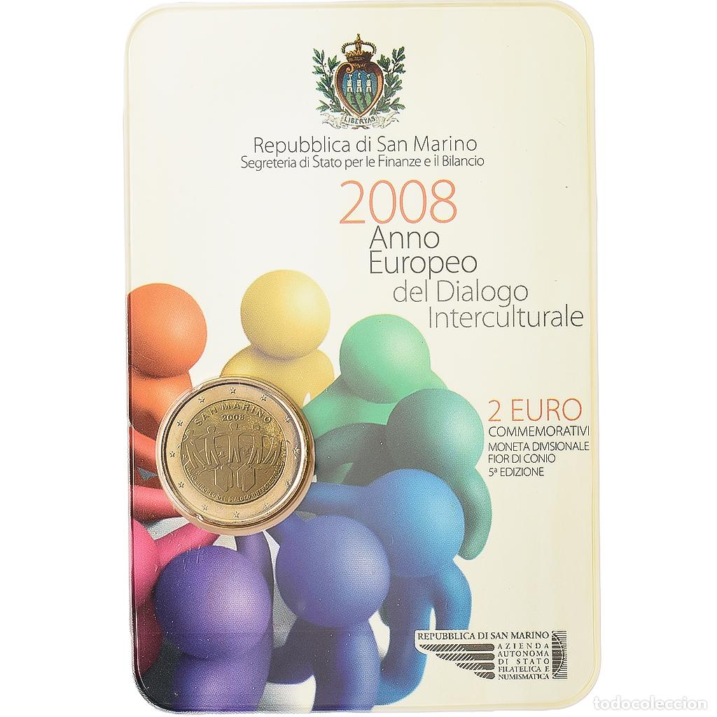Monedas antiguas de Europa: [#1546609] San Marino, 2 Euro, Intercultural Dialogue, 2008, Rome, Bimet&aacute;lico, FDC, KM:481