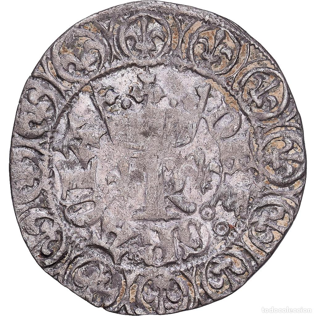 Monedas antiguas de Europa: [#1203216] Francia, Charles V, Blanc au K, 1365, Vell&oacute;n, MBC