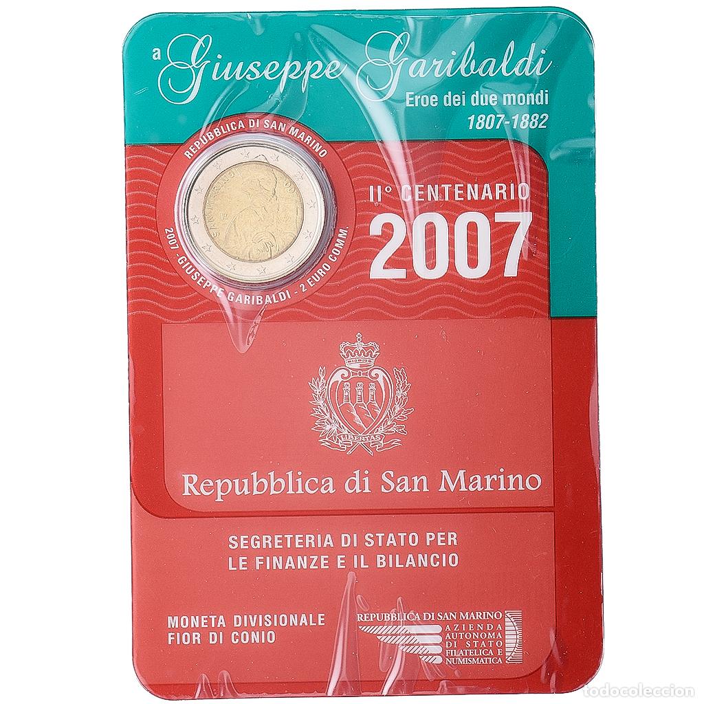 Monedas antiguas de Europa: [#1546606] San Marino, 2 Euro, Giuseppe Garibaldi, 2007, Rome, Bimet&aacute;lico, FDC, KM:481