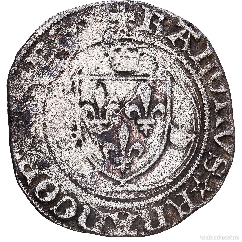 Monedas antiguas de Europa: [#1546931] Francia, Charles VIII, Gros &agrave; la Couronne, 1488, Ch&acirc;lons-en-Champagne