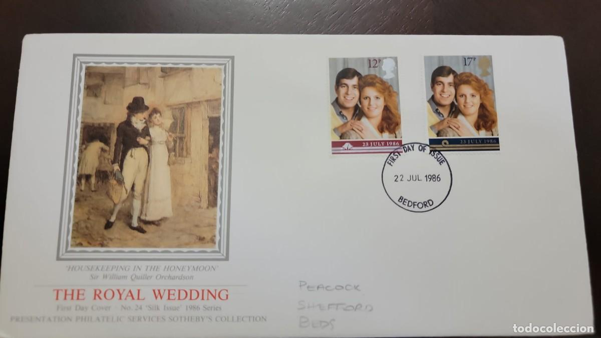 Monedas antiguas de Europa: TS) 1986 UNITED KINGDOM, FDC,THE ROYAL WEDDING OF PRINCE ANDREW AND SARAH FERGUSON,VF.